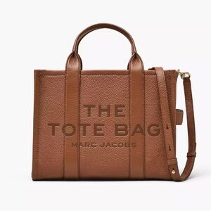 Marc Jacobs The Leather Medium Tote Bag and Arrow Webbing Strap